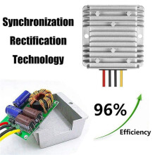 4X  Automatic Buck Boost Converter  8V-40V Till 13,8V 10A Step Down  SpäNningsregulator VattentäT SpäNningsreducerare