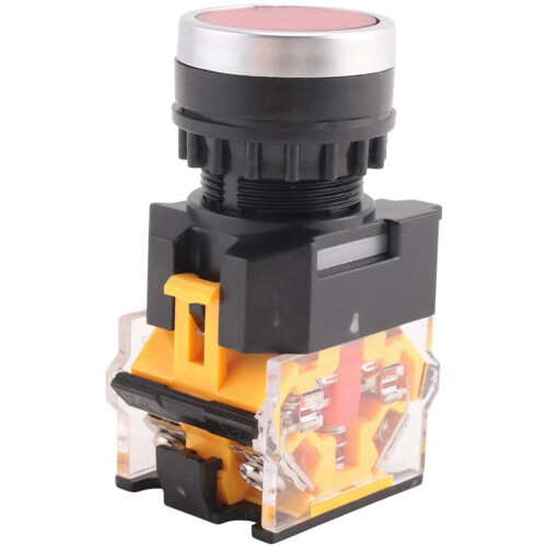 6X LA38-11/203 Push Button Momentary Heavy Duty Power Press  Red 2