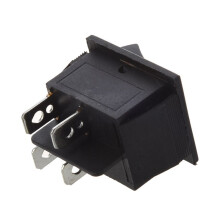 6X AC 250V 16A 4 Pin /OFF I/O 2 Position DPST Snap in Boat Rocker 28x21mm