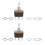 2X AC 250V/10A 125V/15A DPDT 3 Position /OFF/ 6 Pins Toggle  Black+Silver 1