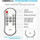 Remote Dimmer Controller for Single Color LED Strip Lights, 5-24V Wireless Controller for 3528/5050/ LED Tape 1