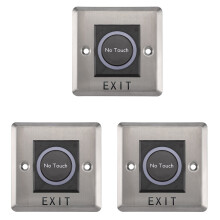 3X Infrared Sensor No Contact Contactless Switches Door Release Exit Button with LED Indication