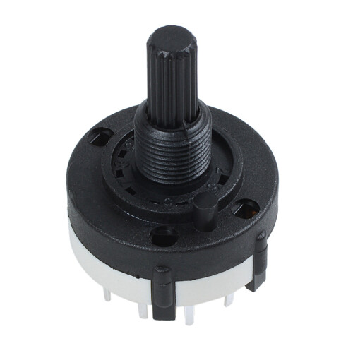 3X 3P4T 3 Pole 4 Position Single Wafer Band Selector Rotary  W Knob 1
