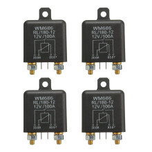 4X 12V 100Amp 4-Pinowy PrzełąCznik WłąCzania / WyłąCzania Heavy Duty PrzekaźNik łAdowania Dzielonego