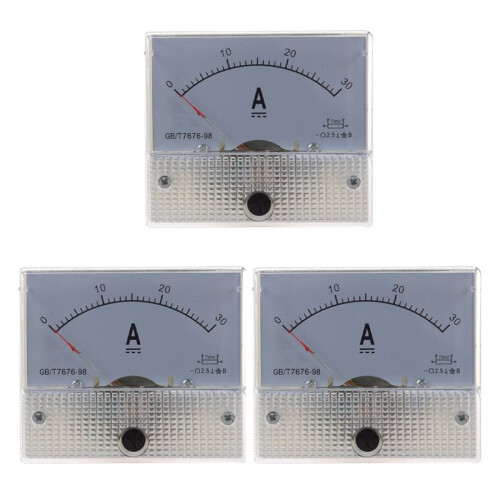 3X 85C1 Analog Current Panel Meter  30A AMP Ammeter