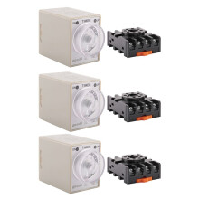 3X 12V 0-30 Segundos 30S Electronico Tiempo de Retardo Temporizacion Rele DPDT 8P W Base