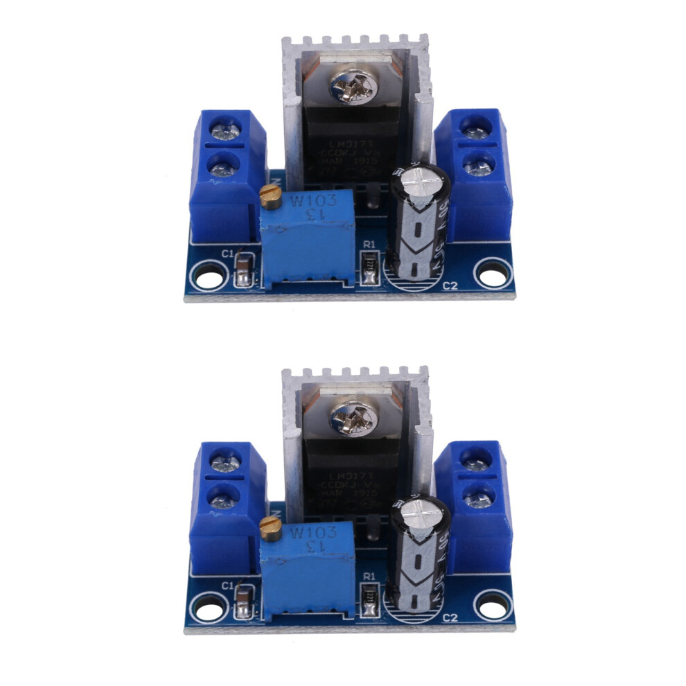 2X Lm317 - 1.5A 1.2-37V Adjustable Power Supply Board Converter Buck Step Down Module Linear Voltage Regulator 6034197975975