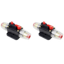 2X Photovoltaic Audio Resettable Fuse Circuit Breaker Reversible Circuit Breaker Fuse Holder 20A