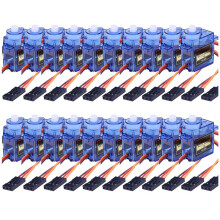 20PCS SG90 9G Servo Servo Motor for RC Planes Robot Arm Fixed-Wing Servo Motor Control for Airplane 360