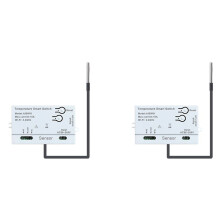 2X Tuya WiFi Temperatuursensor 2.4G WiFi Temperatuursensor met 1M Temperatuursonde