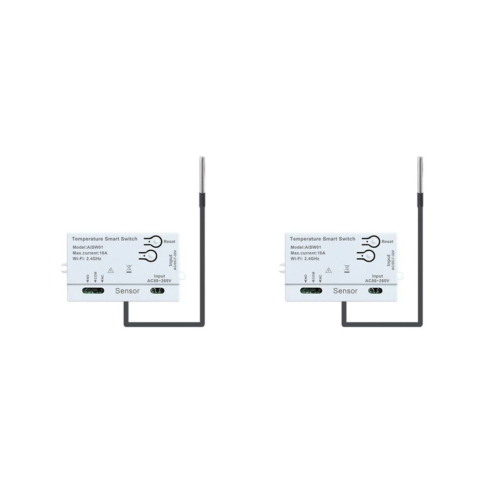 2X Tuya Wifi Temperature Sensor 2.4G Wifi Temperature Sensor With 1M Temperature Probe 6032043530989