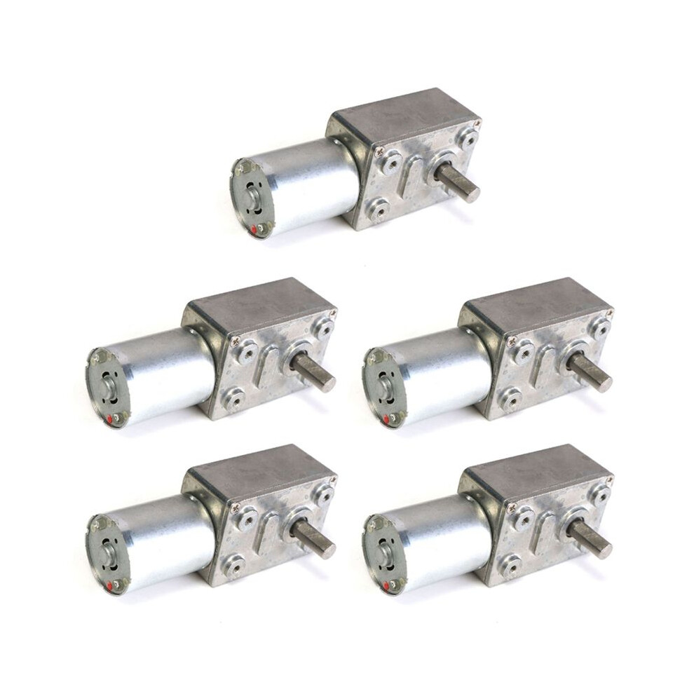 5X Gw370 12V 6Rpm Reversible High Worm Geared Motor Torque Turbo Motor 35A 6033072075229