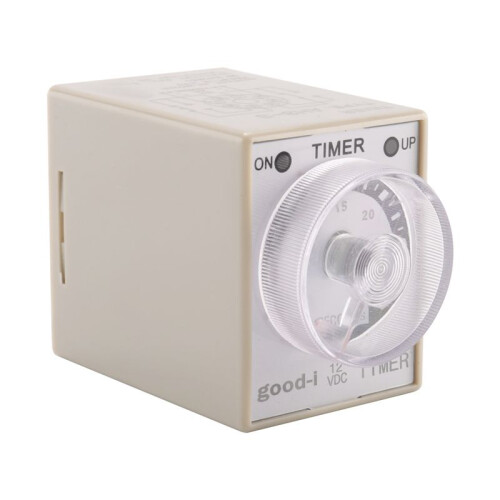 5X  12V 0-30 Secondi Anni '30 Elettrico Delay Timer Timing Relay DPDT 8P con Base 2