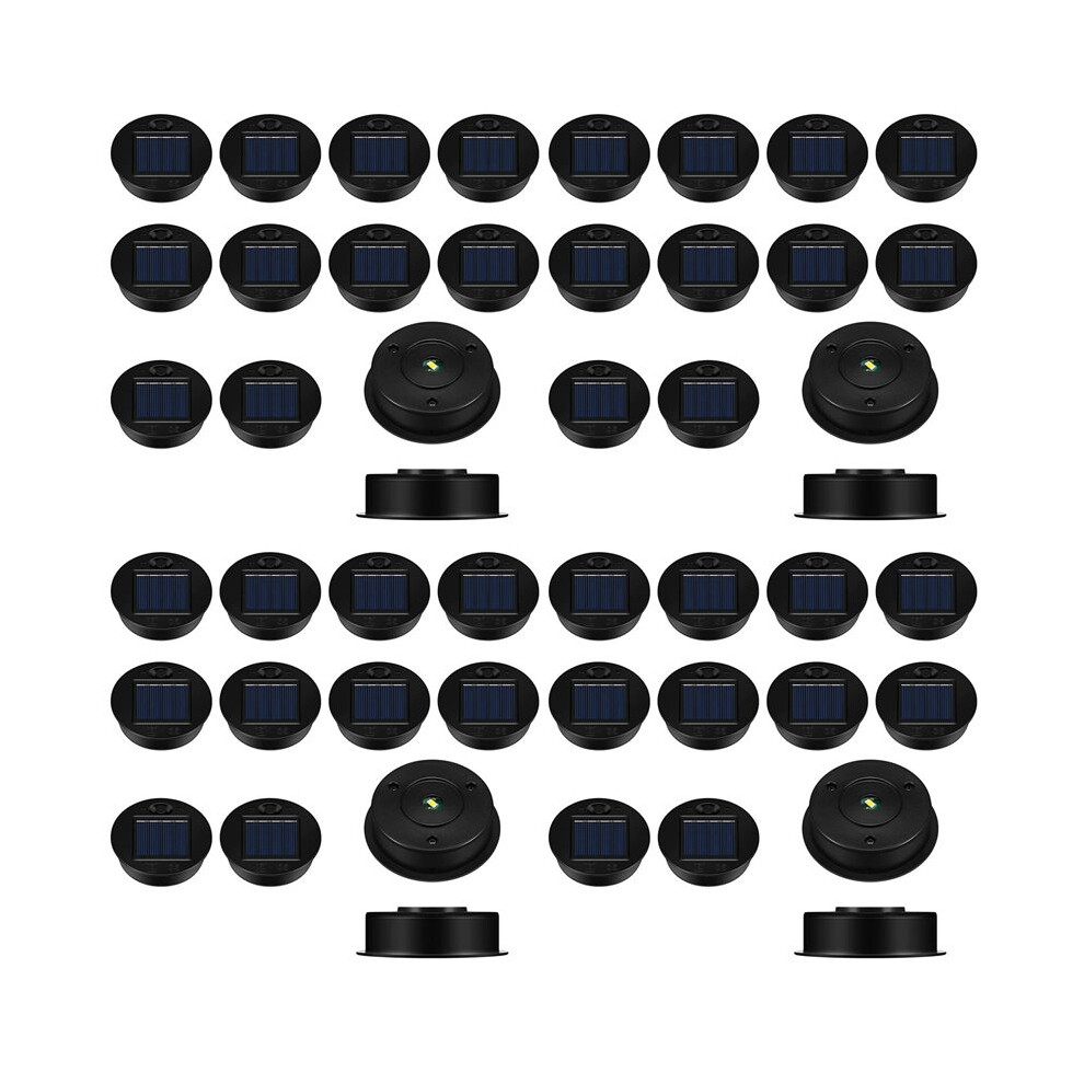 48 Pack Replacement Solar Light Parts Solar Light Replacement Tops Waterproof Led Solar Panel Lantern Lid Light Outdoor 4711268909979