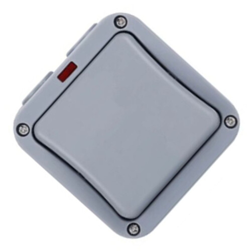 4X IP66 Wall Electrical  220V Light Waterproof  Off Security Button with Fixation Night in the Pc Power(A) 1