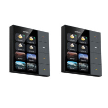 2pc 3.5Inch Wall Touch Screen 4 Groups 8-Way Scene Sensor Dimming Curtain Tuya Zigbee A