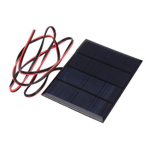 Cargador de MóDulo de Celda PequeñA de Panel Solar de 1.5W 12V con Cable de 1M 1