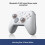Para Controle Sem Fio Nova 2 Lite - Compatibilidade Multiplataforma para  PC Android IOS Design Ergonômico Branco 4
