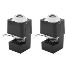 2X Universal Car Moto 1.5 Inch Matrix LED Headlight Dual Light Lens Support  and Low  6000K Light
