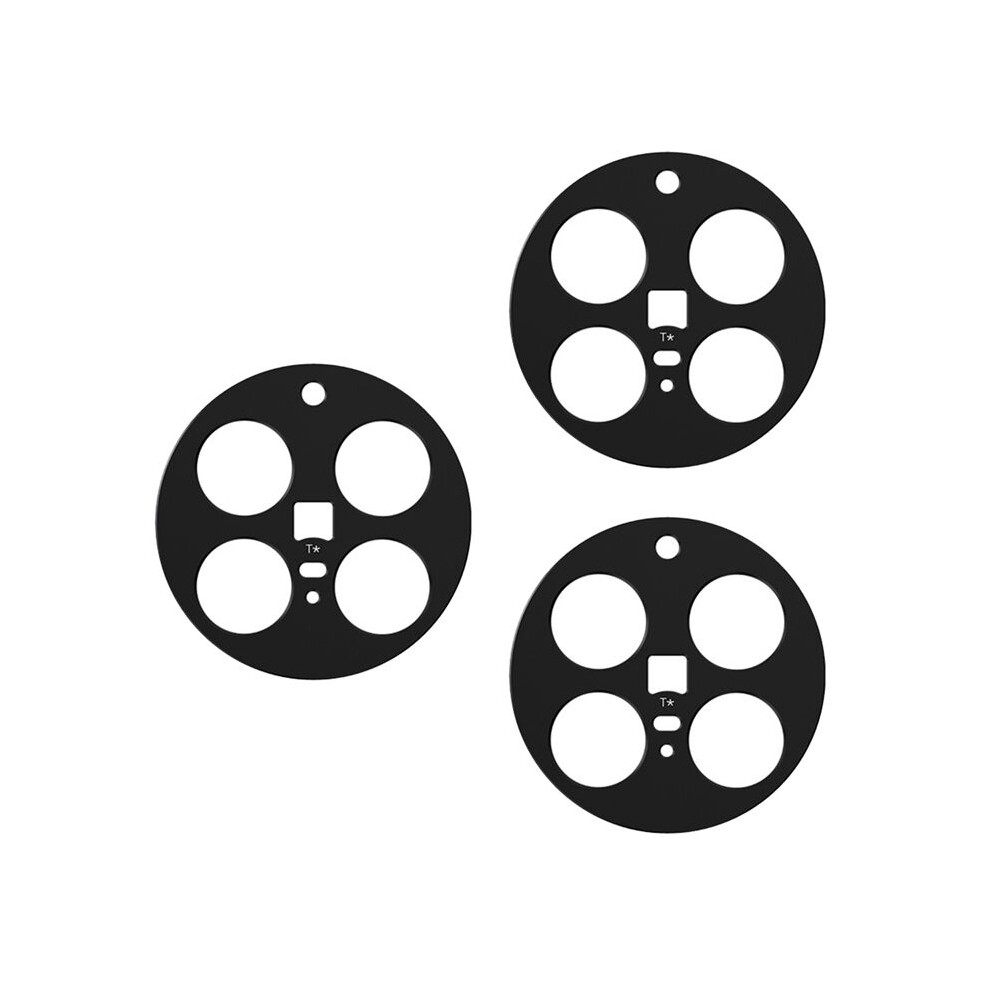 Camera Lens Case For Vivo X200 Pro 3Pcs Matte Anti-Scratch Phone Cover Lens Film Shockproof Black 6032784497497