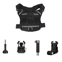Adjustable Sports Camera Holder Strap for Hero 12 11 10 9 8 7 6 5 4 Dog Harness Chest Strap Sports Camera Holder
