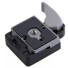 1/4in Camera Quick Mount Universal Metal Tripod Heads Mount Adapter for 200PL-14 Plate Tripod