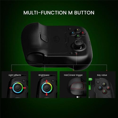 X4 Aileron Wireless Controller for , Android & PC , Hall Effect Joysticks, Portable Gaming Experience