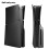 For  5 Slim Hard Plastic Faceplate Shell Replacement Plate Cover for PS5 Console Disc Version Black 3
