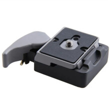 1/4in Camera Quick Mount Universal Metal Tripod Heads Mount Adapter for 200PL-14 Plate Tripod