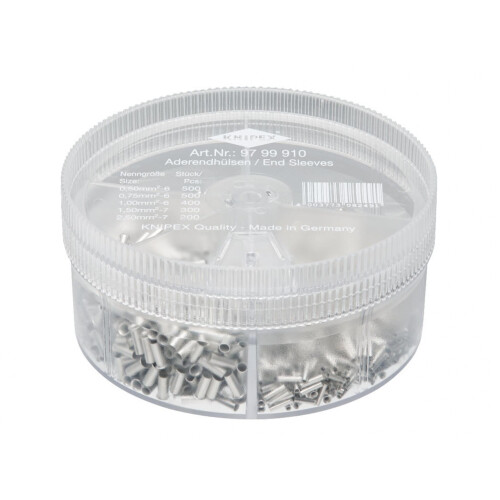 Knipex Knipex Non-insulated Wire Ferrules Assortment Box, 1,900 Piece