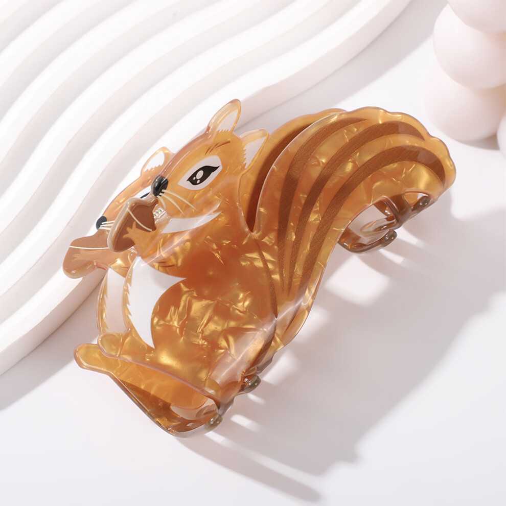 Roc-Electron (Squirrel) Women\'S Strong Hold Acrylic Hair Clips For All Hair Types