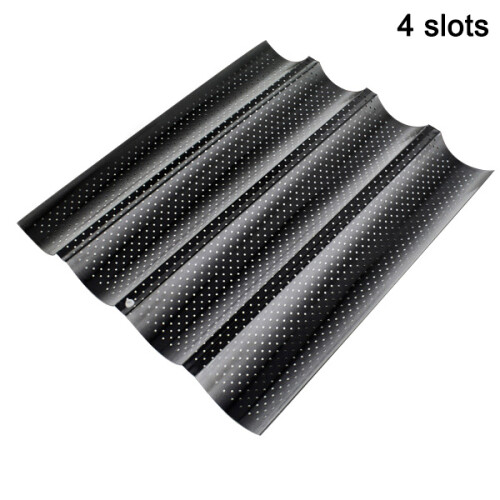 (Black) Non-Stick French Bread Baking Tray