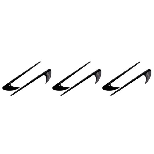 6Pcs Car Side  Trim for   E Class W213 C-Class W205 Refit E63S AMG Accessories Black