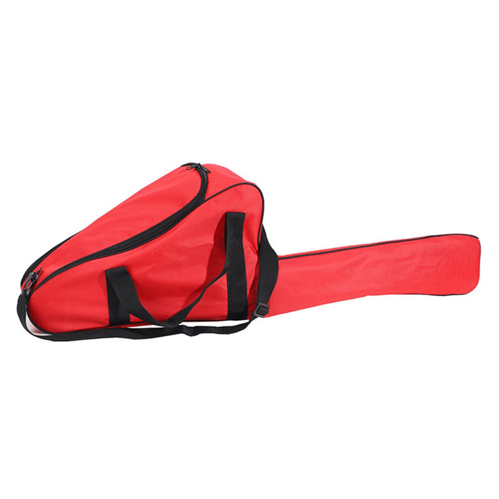 (Red) Portable Chain Saw Carry Case With Waterproof Oxford Cloth Material Smooth Zipper Suitable For Agriculture Forestry 6471019977012