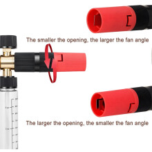 100ml High Pressure Foam Spray Bottle 1/4" Quick Connect Adjustable Snow Foam Lance for Car Detailing & Washing