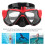 Professional Diving Action Camera Goggles, Temp Glass, Red 7