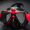 Professional Diving Action Camera Goggles, Temp Glass, Red 5