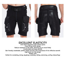 YONSUB Black Stretchy Shorts for Scuba Diving