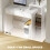 Homcom HOMCOM Computer Desk with 3 Open Shelves and Drawer, White 6
