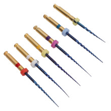 6 Stück SX F3 Dental-Endo-Kanalfeilen 25mm Großer Taper Metall-Aufbewahrung