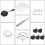 Saddle Stool 360° Rotation Bar Stool White 7