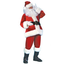 Kerstmankostuum voor Mannen Kerst Kerstmankostuum Volwassen Kerstmanpak Professionele Kerstmanoutfit Cosplay Feestpak 9 Stuks