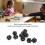 20 Sided Polyhedral Dice Set 10PCS Black Plastic Lightweight for Table Games 4
