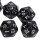 20 Sided Polyhedral Dice Set 10PCS Black Plastic Lightweight for Table Games 7