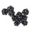 20 Sided Polyhedral Dice Set 10PCS Black Plastic Lightweight for Table Games 12