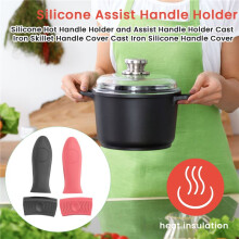 Silicone Hot Handle Holder and Assist Handle Holder Cast Iron Skillet Handle Cover Cast Iron Silicone Handle Cover