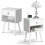 Bedroom Nightstand Bedside Table One Drawer Storage Cabinet 1