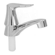 Rubinetto RV cromato in plastica, filetto da 20 mm, diametro 15 mm