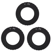 3X Obiettivo Cctv per Telecamera C Mount Obiettivo per  Q Q7 Q10 Q-S1 Adattatore per Adattatore Telecamera C-Pq Cp / Q