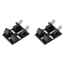 2X Multi-Function Finderscope Dovetail with Locking Screw Guide Scope Adapter Bracket for Astronomical Telescope,Black